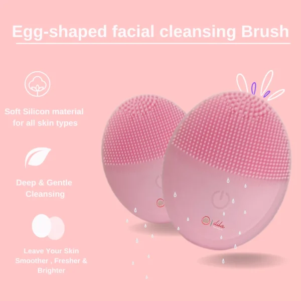 egg shaped facial cleansing brush