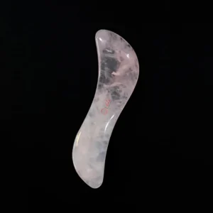 Rose Quartz Gua sha knife shape