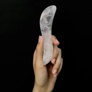 Rose Quartz Gua sha knife shape