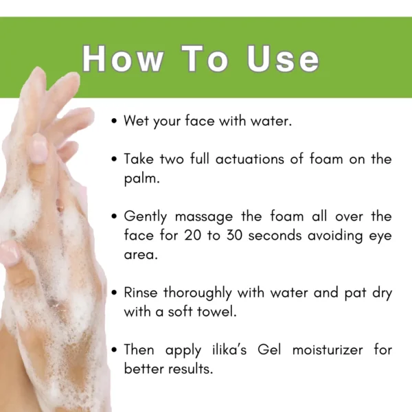 Foaming Face Wash How to use