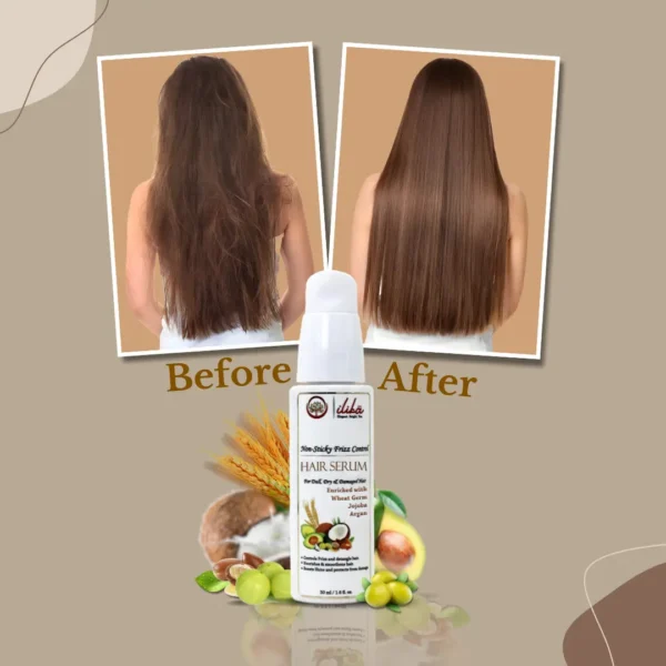 Hair Serum before after