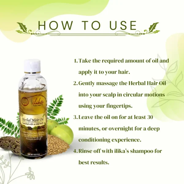 Herbal hair oil how to use